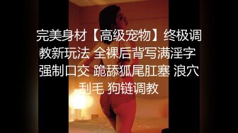 完美身材【高级宠物】终极调教新玩法 全裸后背写满淫字 强制口交 跪舔狐尾肛塞 浪穴刮毛 狗链调教