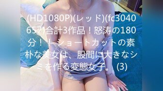 (HD1080P)(レッド)(fc3040657)合計3作品！怒涛の180分！！ ショートカットの素朴な美女は、股間に大きなシミを作る変態女子。 (3)