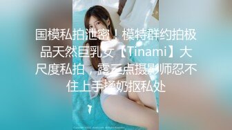 国模私拍泄密！模特群约拍极品天然巨乳女【Tinami】大尺度私拍，露三点摄影师忍不住上手揉奶抠私处